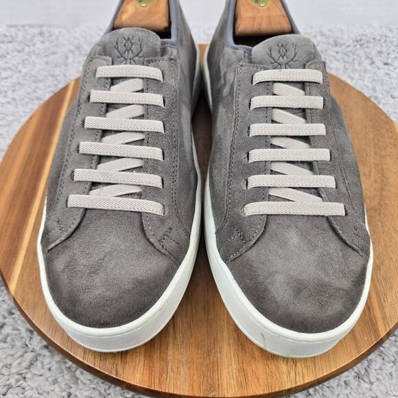 Martin Dingman Mens 9M Cameron Gray Suede Casual Lifestyle Slip On Sneaker - Picture 6 of 12